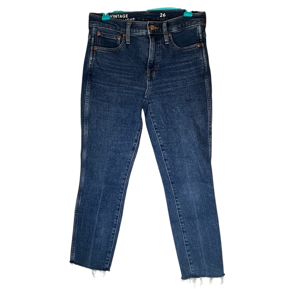 J. Crew Medium Wash Slim Straight Jean Size 26